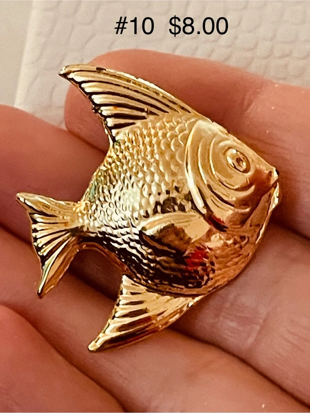 Gold Fish Ornament Decorative Accent for Aquarium or Home
